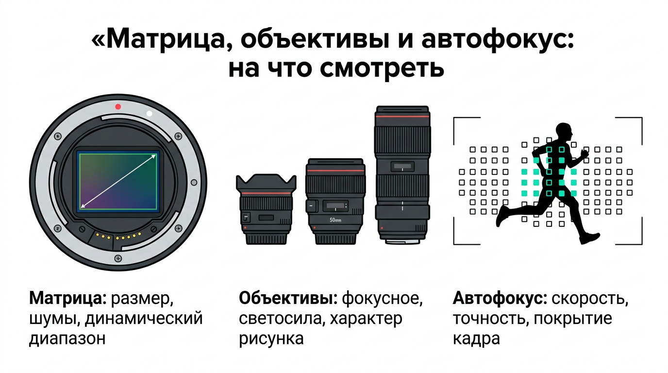 Матрица, объективы и автофокус